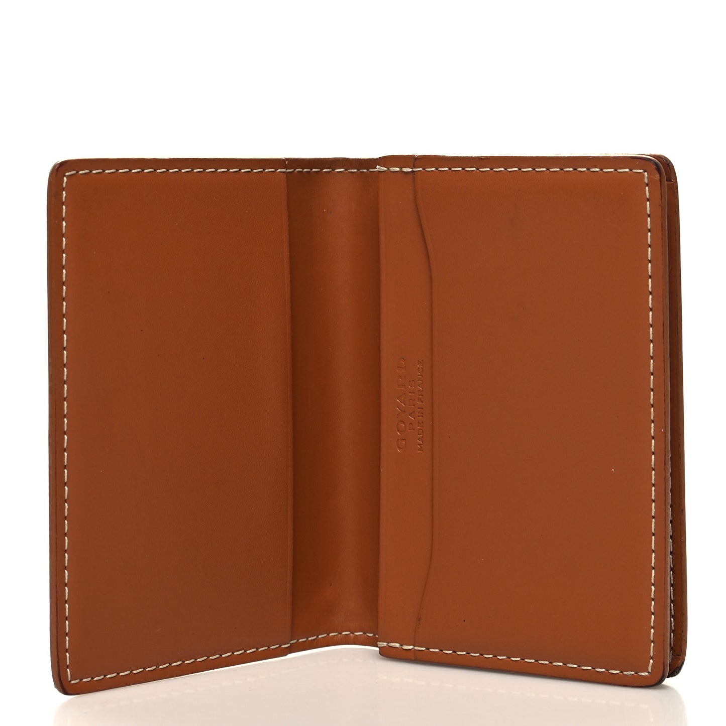 Goyardine Business Card Holder Black Gold