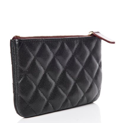 Chanel Caviar Quilted Small Cosmetic Case Black 3 of 10