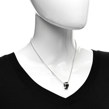 Bulgari Sterling Silver Ceramic Save The Children Pendant Necklace 2 of 4