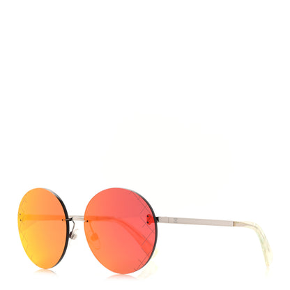 Chanel Mirrored Round Sunglasses 4216 Red 1 of 8