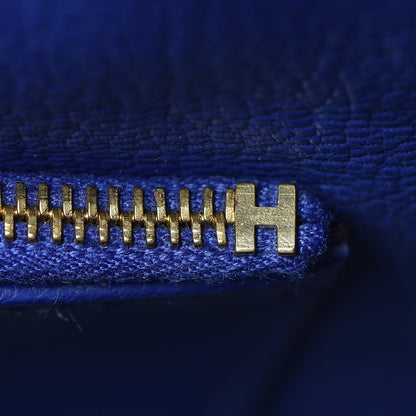 Hermes Togo Horseshoe Birkin 35 Raisin Bleu Electrique 18 of 30