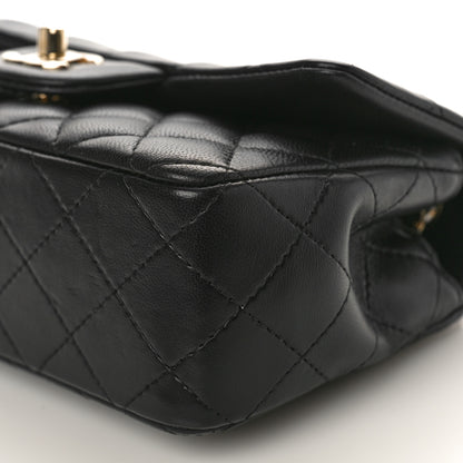 Chanel Lambskin Quilted Mini Rectangular Flap Black 8 of 9