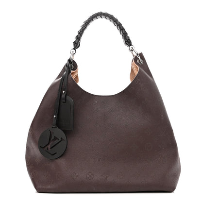 Louis Vuitton Mahina Carmel Hobo Chocolate 1 of 10