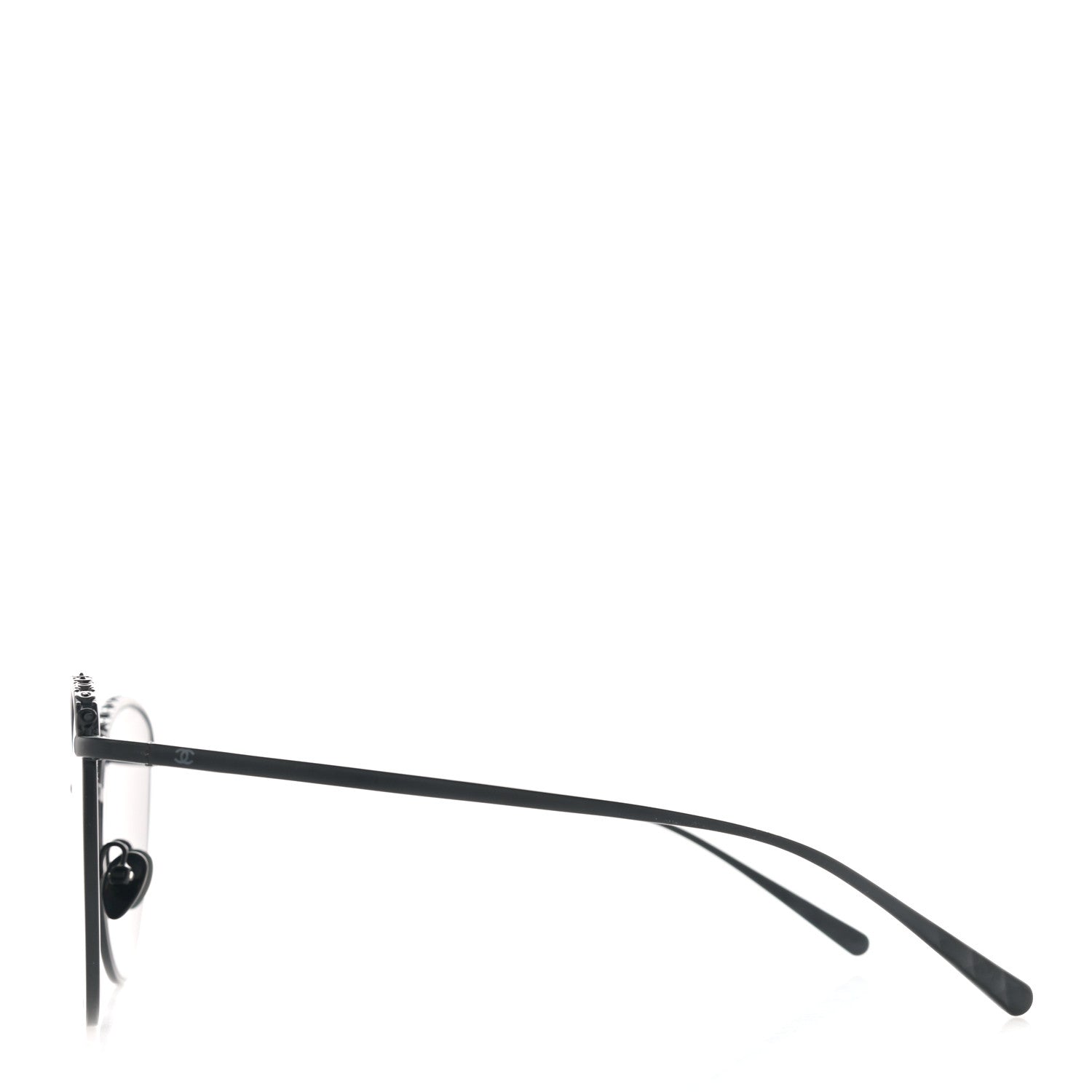 Chanel Metal Crystal Polarized Sunglasses 4258-B Black 3 of 8