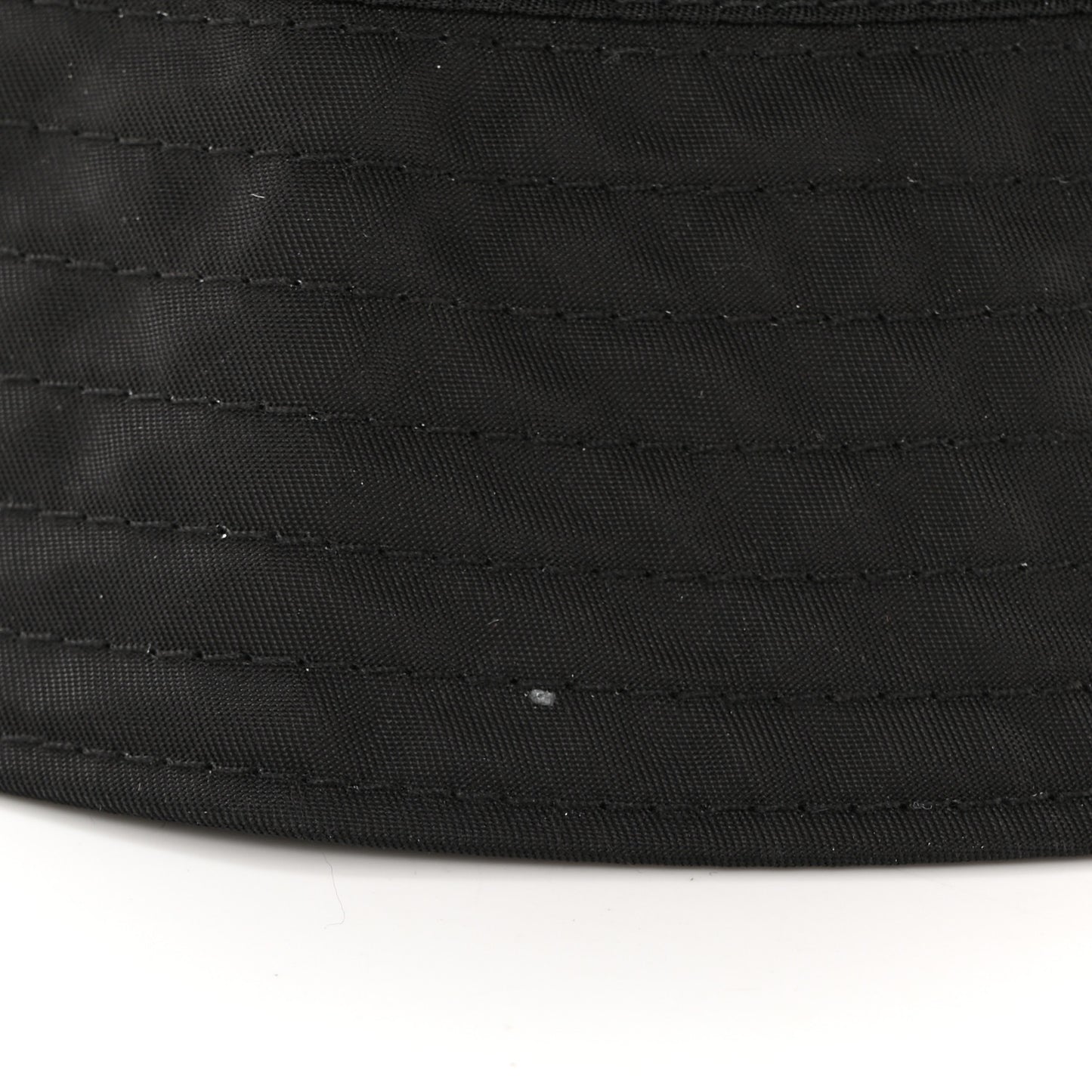 Re-Nylon Metal Triangle Logo Womens Bucket Hat M Black