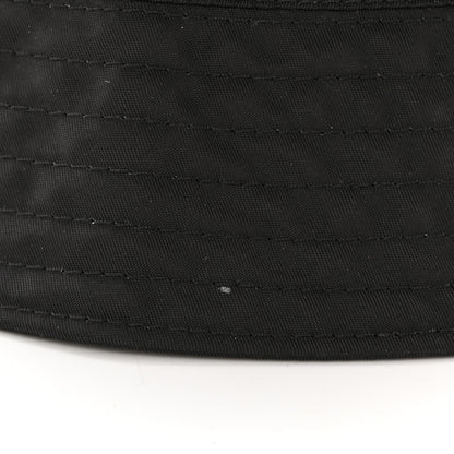 Prada Re-Nylon Metal Triangle Logo Womens Bucket Hat M Black 9 of 9