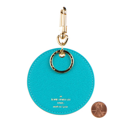 Louis Vuitton Monogram Illustre V Bag Charm Key Ring Turquoise 2 of 5