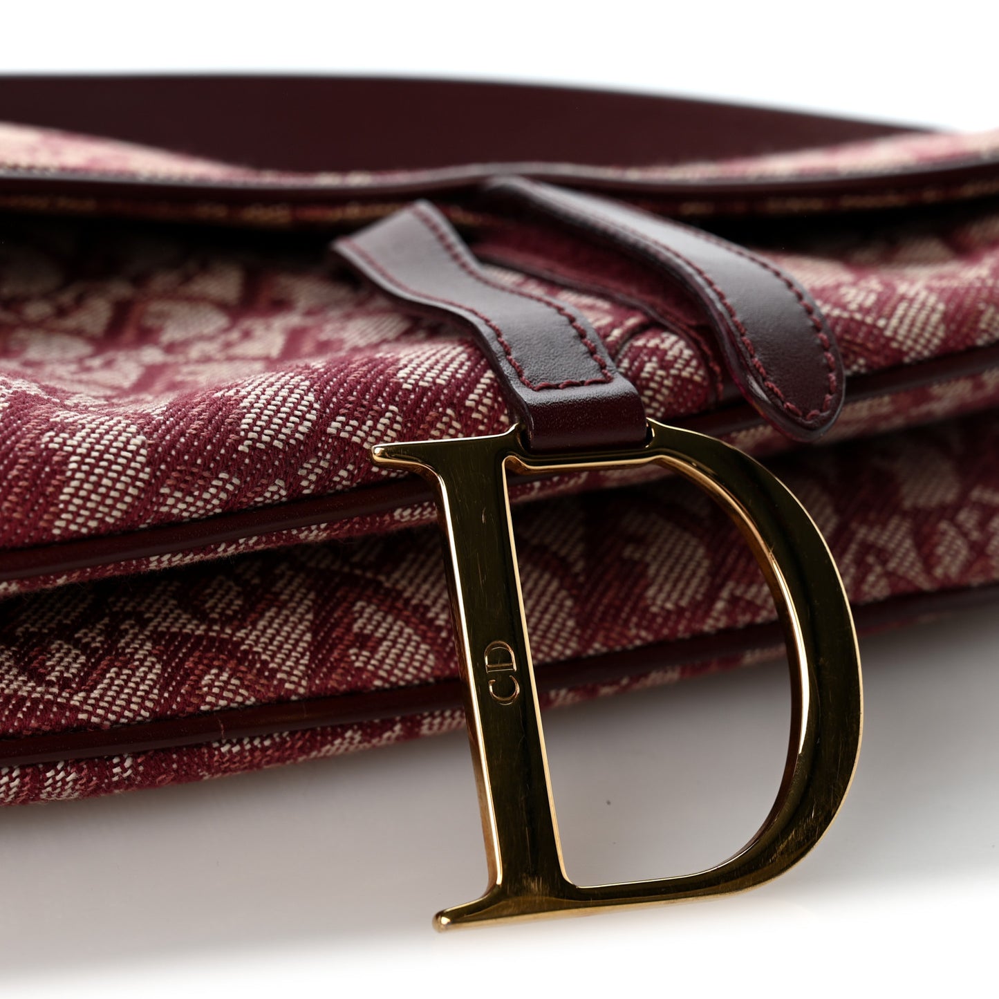 Monogram Saddle Bag Burgundy