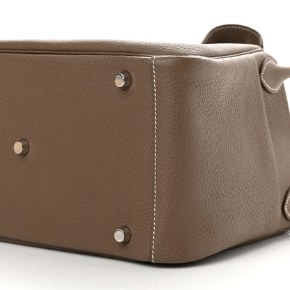 Hermes Taurillon Clemence Lindy 30 Etoupe 10 of 11