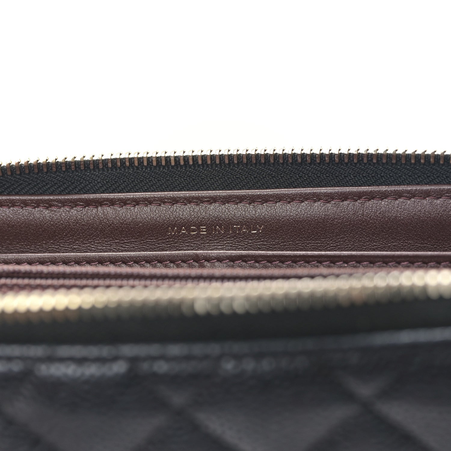 Chanel Caviar Quilted Zip Around Clutch Wallet Black 7 of 11