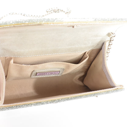 Jimmy Choo Acrylic Glitter Candy Clutch Champagne 5 of 7