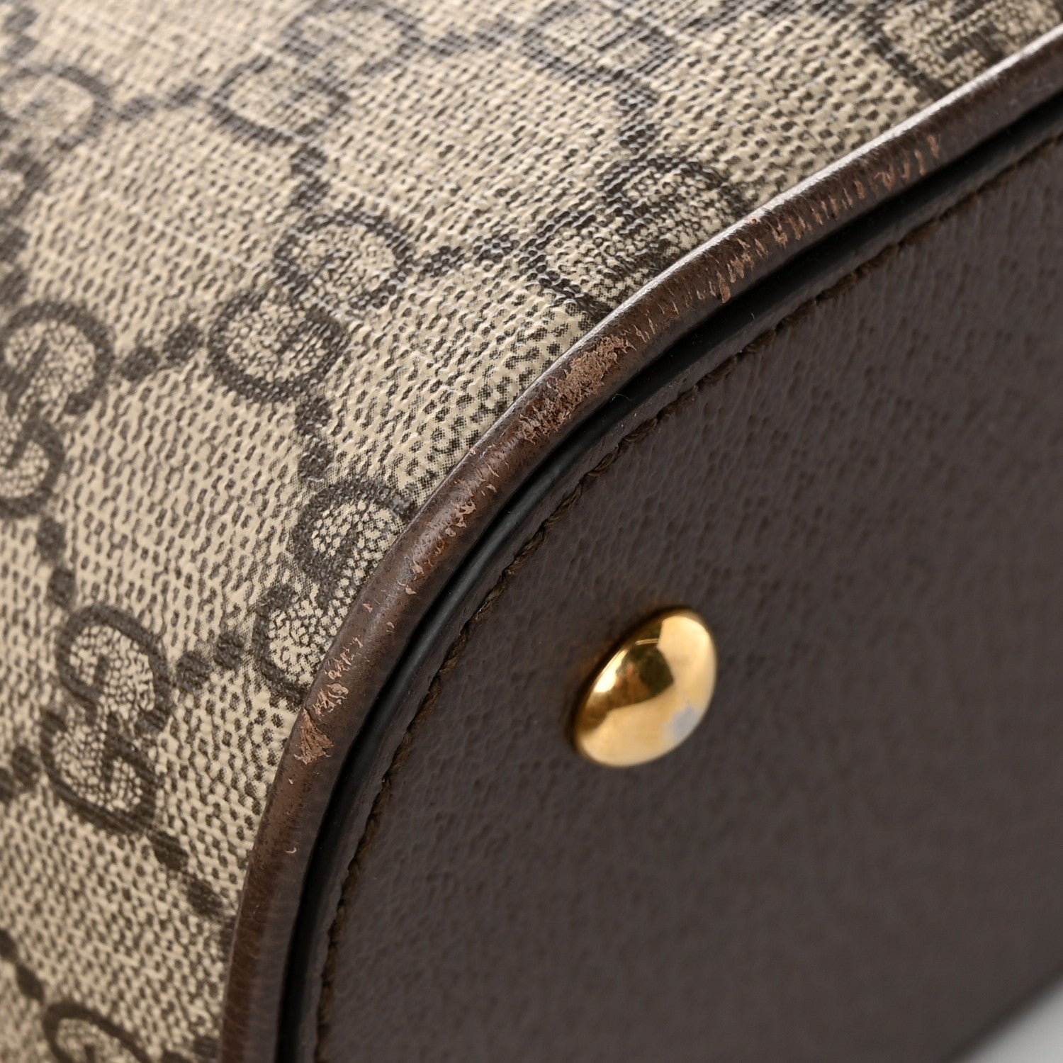 Gucci GG Supreme Monogram Web Medium Top Handle Ophidia Dome Shoulder Bag Brown 11 of 11