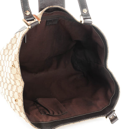 Gucci Monogram New Ladies Web Tote Dark Brown 5 of 7