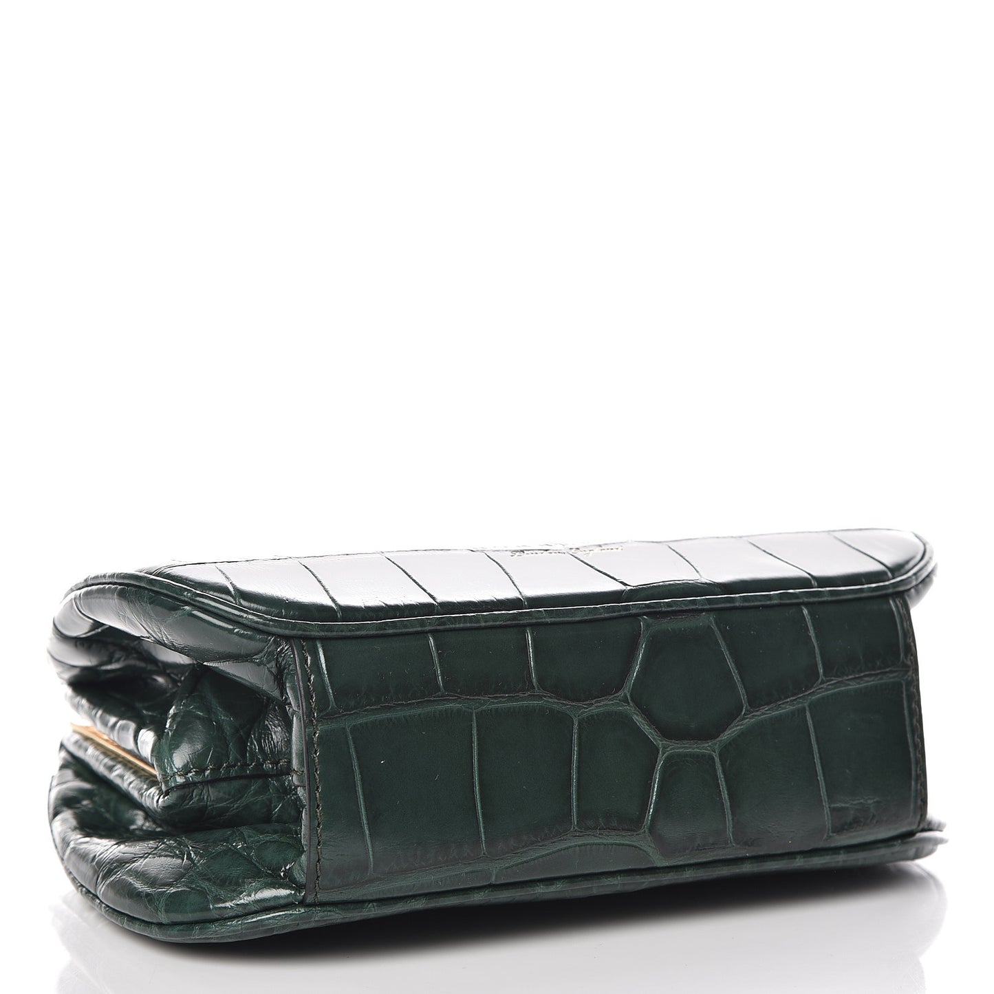 Alligator Small Frame Bag Dark Green