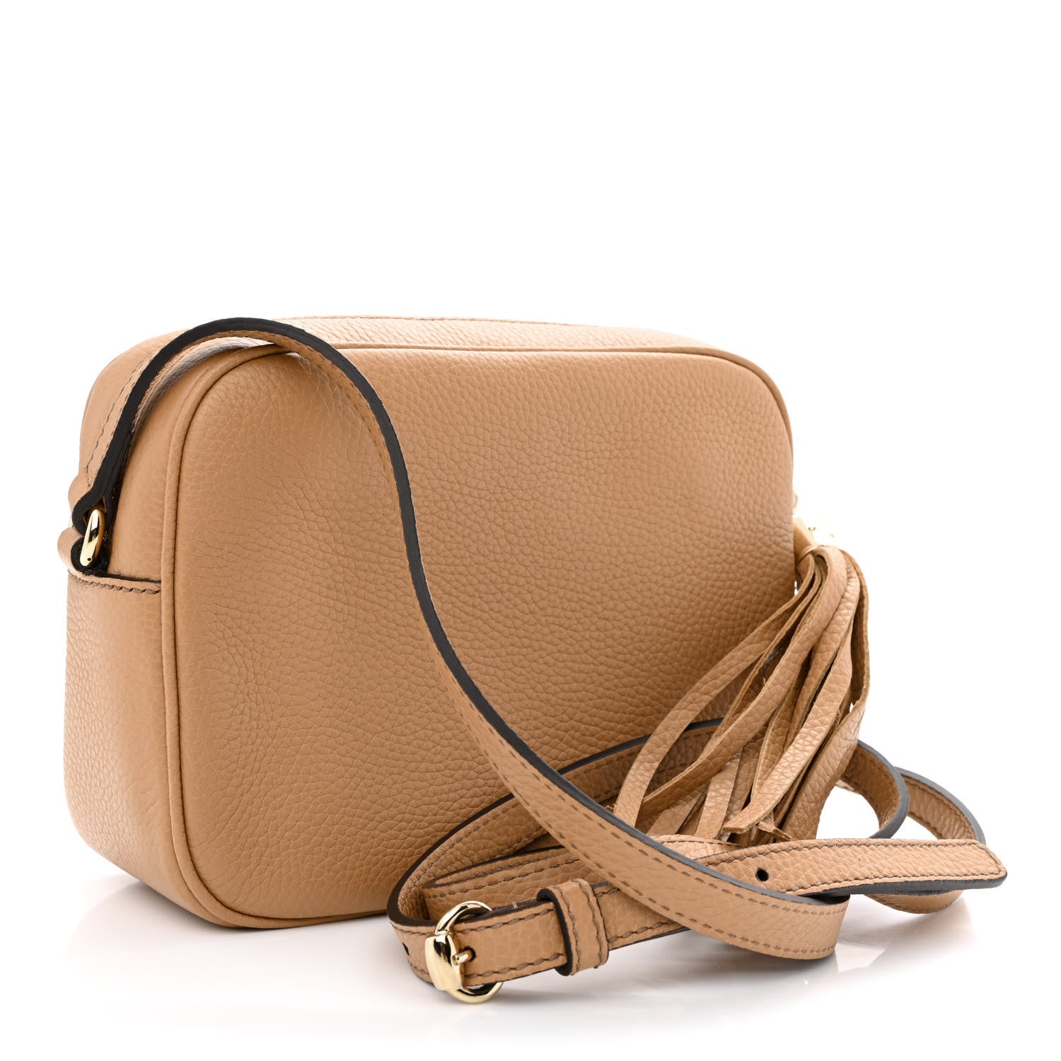Gucci Pebbled Calfskin Small Soho Disco Bag Camelia 3 of 11