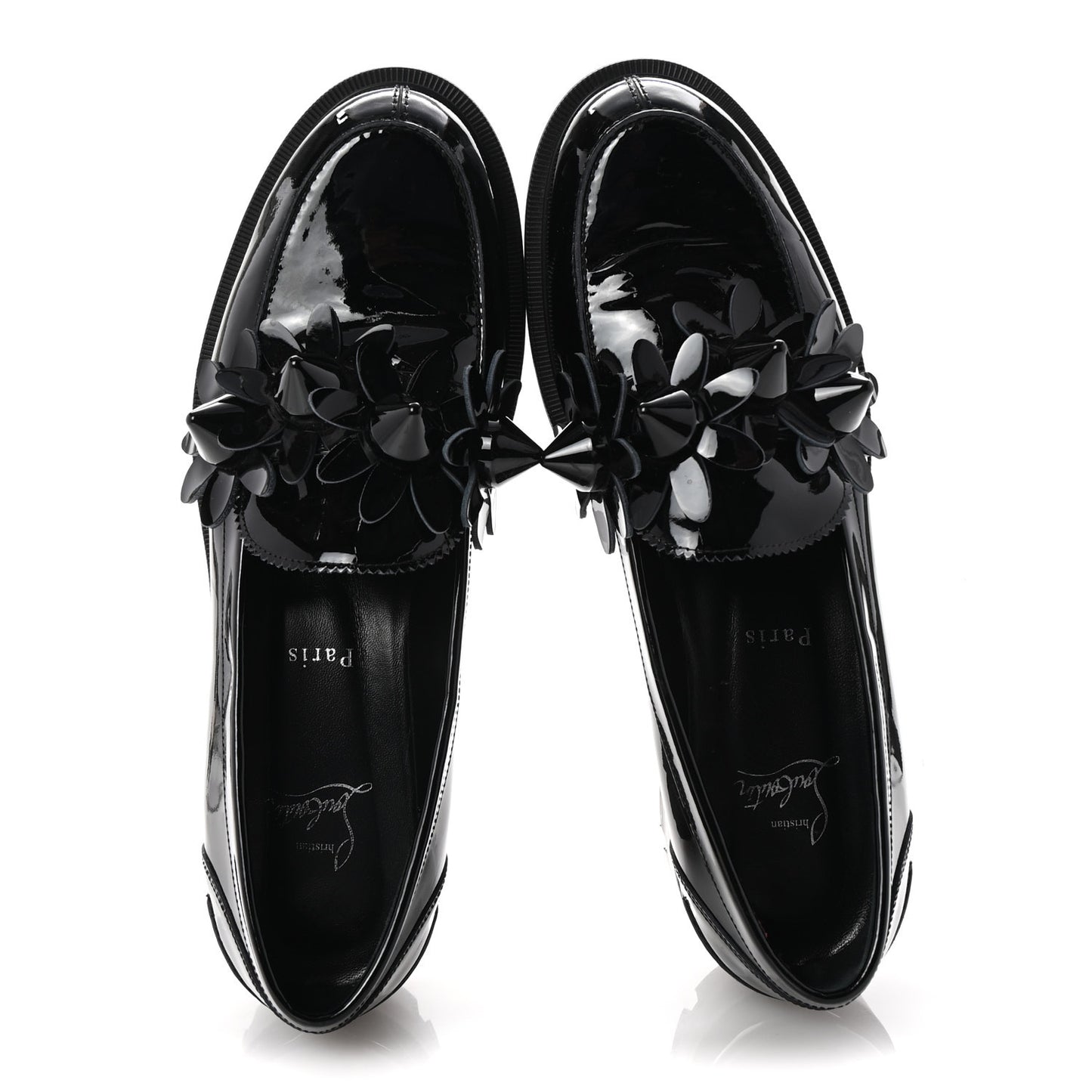 Patent Daisy Loafers 41 Black