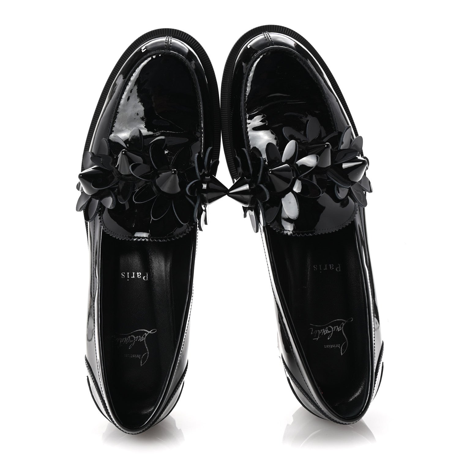 Christian Louboutin Patent Daisy Loafers 41 Black 2 of 8