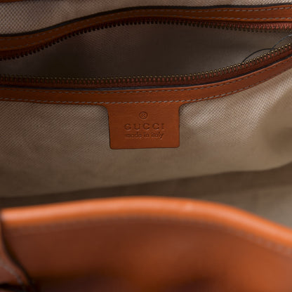 Gucci Calfskin Medium GG Running Tote Orange 7 of 14