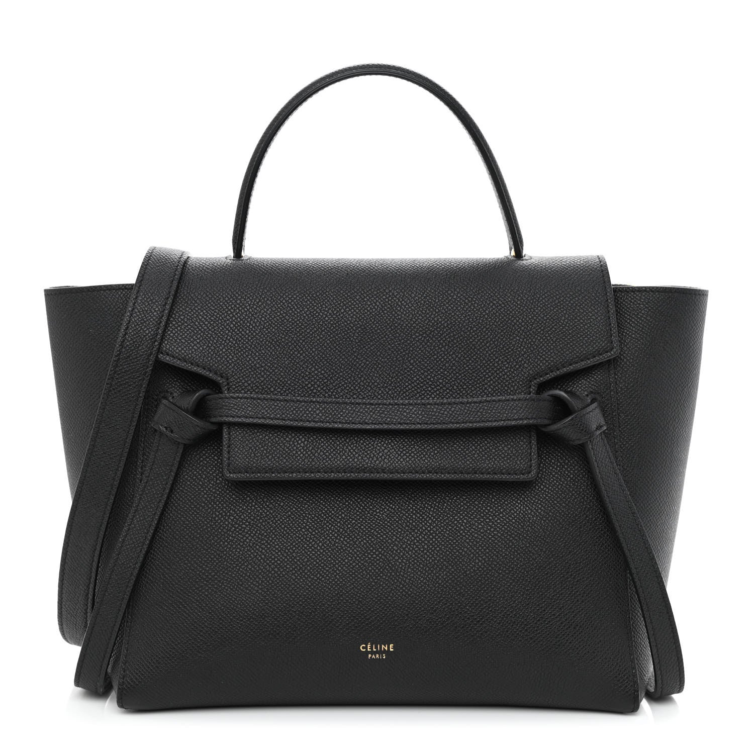 Celine Grained Calfskin Micro Belt Bag Black 1 of 11