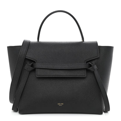 Celine Grained Calfskin Micro Belt Bag Black 1 of 11