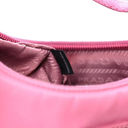 Prada Tessuto Nylon Mini Re-Edition 2000 Bag Begonia 7 of 12