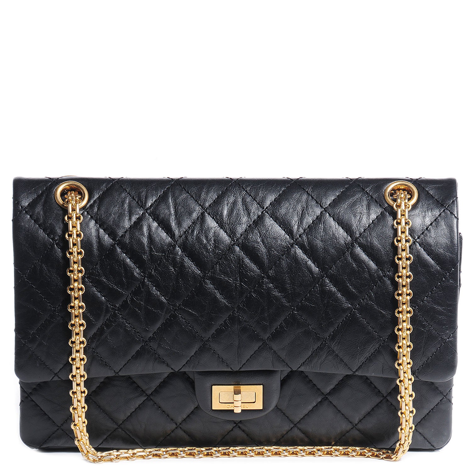 Chanel Aged Calfskin Quilted 2.55 Reissue 226 Flap Black 1 of 9