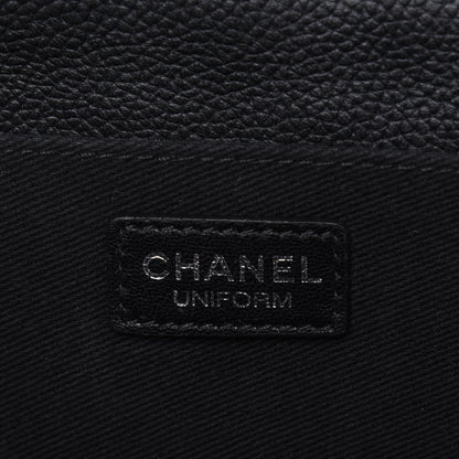 Chanel Grained Calfskin Quilted 2.55 Reissue Flap Belt Bag Clutch Black 6 of 11