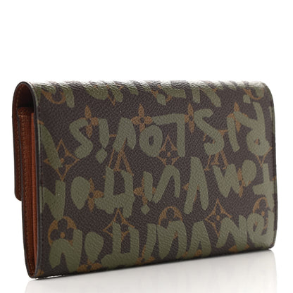 Louis Vuitton Monogram Graffiti Porte-Monnaie Wallet Kaki 3 of 6