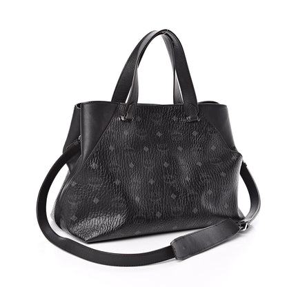 MCM Visetos Large Tote Black 3 of 15