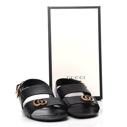 Gucci Calfskin Mens GG Marmont Sandals 12 Black 11 of 11