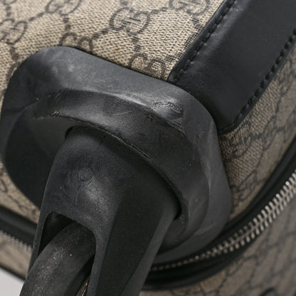 Gucci GG Supreme Monogram Four Wheel Suitcase Black 12 of 12