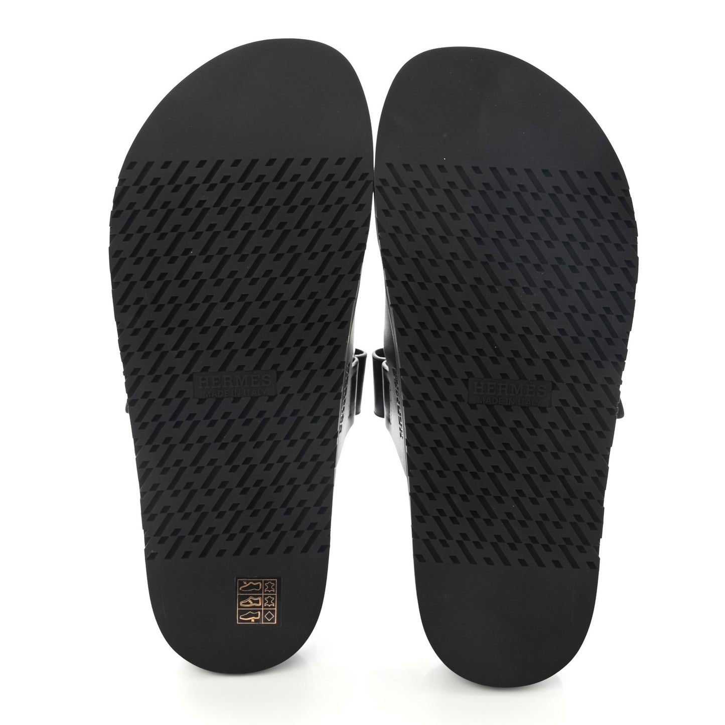 Calfskin Mens Chypre Sandals 43 Black