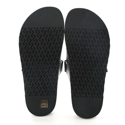 Hermes Calfskin Mens Chypre Sandals 43 Black 5 of 8