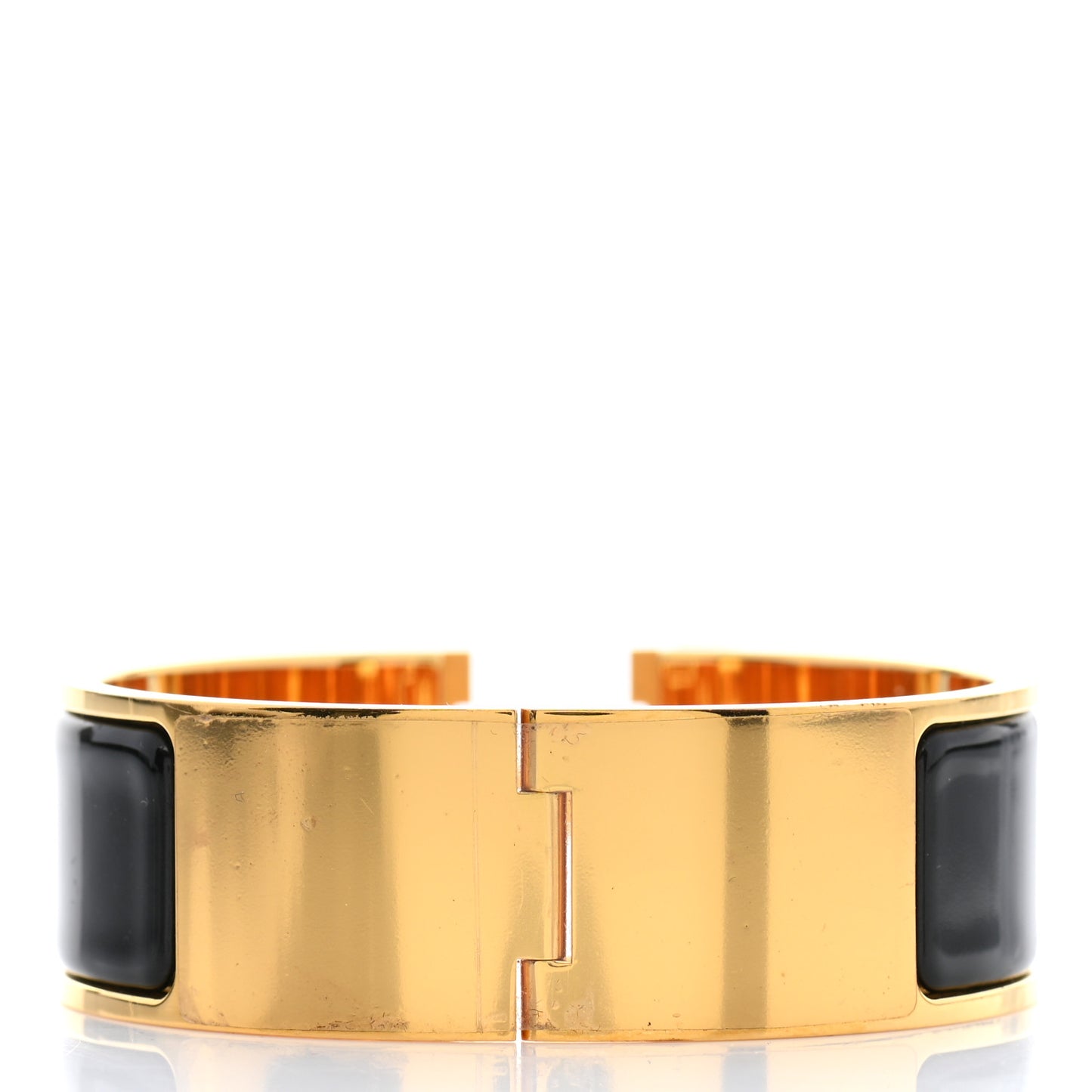 Enamel Wide Clic Clac H Bracelet PM Black