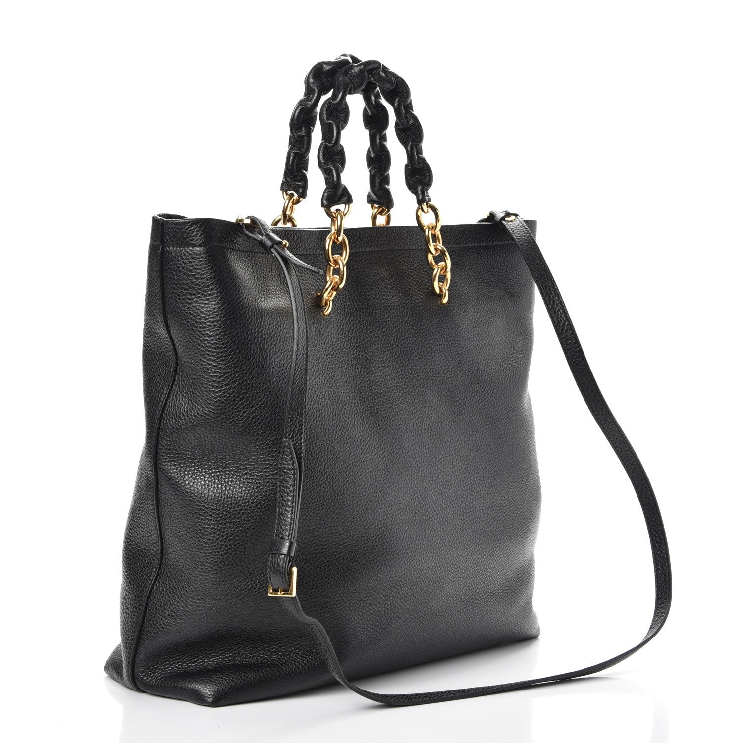 Tom Ford Grained Calfskin Large Carine Tote Black 3 of 6
