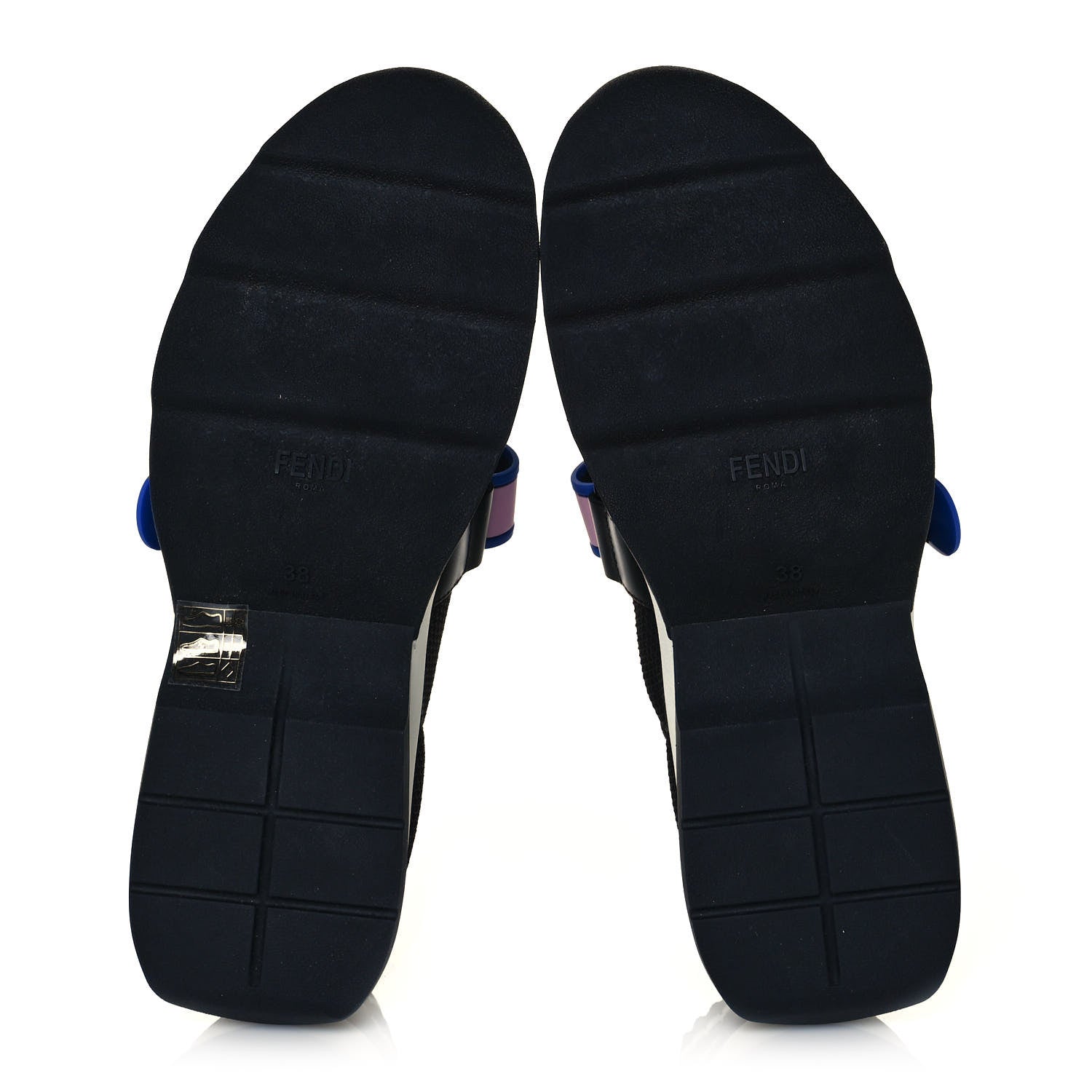 Fendi Stretch Yarn Stiff Band Rockoko Sneakers 38 Black 5 of 8