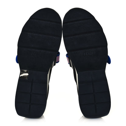 Fendi Stretch Yarn Stiff Band Rockoko Sneakers 38 Black 5 of 8