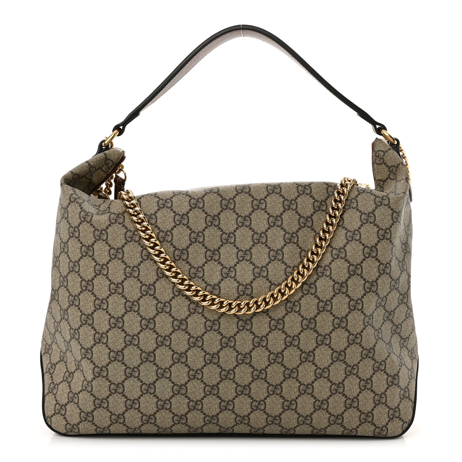 Gucci GG Supreme Monogram Large Linea A Hobo Light Brown 1 of 10