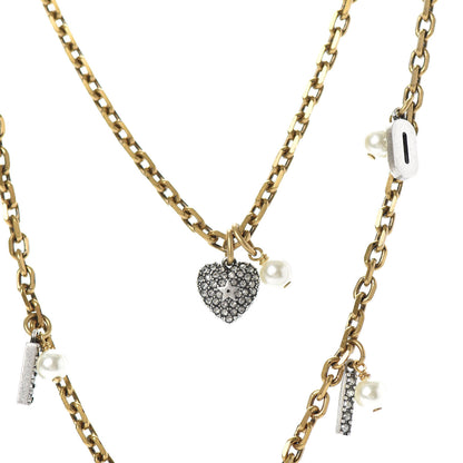 Christian Dior Metal Star J'adior Multi Strand Necklace Aged Gold 4 of 5