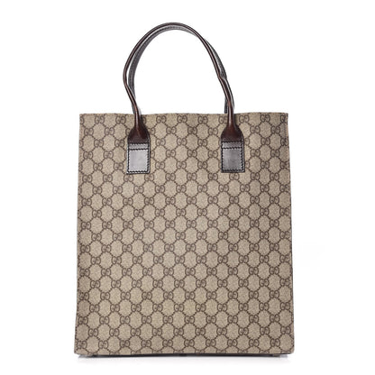 Gucci GG Plus Monogram Small Vertical Tote Dark Brown 1 of 15