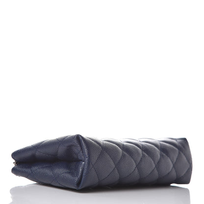 Chanel Caviar Quilted Small Pouch Navy 4 of 9