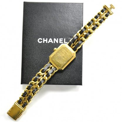 Chanel Stainless Steel Lambskin 20mm Chain Premiere Quartz Watch Gold M 3 of 6