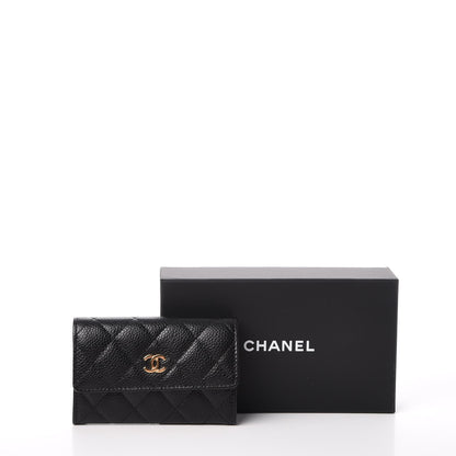 Chanel Caviar Quilted Flap Card Holder Black 9 of 9