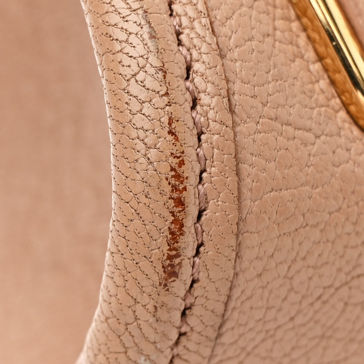 Chevre Gold Metallic Edge Hardware City Rose Des Sables