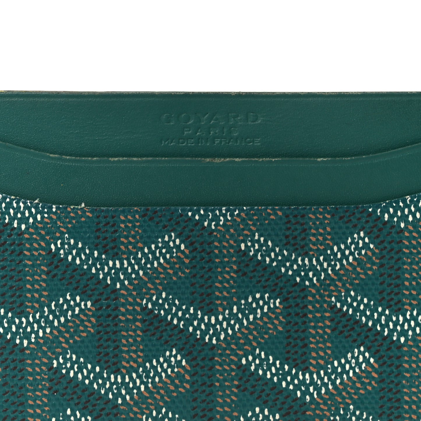 Goyardine Saint Sulpice Card Holder Green