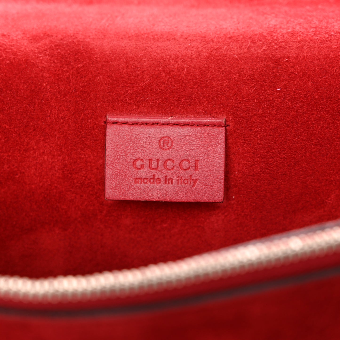 GG Supreme Monogram Suede Cudu Medium Dionysus Shoulder Bag Beige Ebony Vulcanic Red