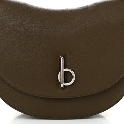 Burberry Calfskin Medium Rocking Horse Crossbody Military 7 of 9