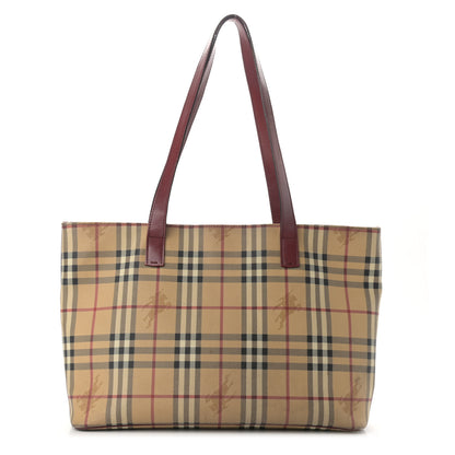 Burberry Haymarket Check Tote Red 1 of 16