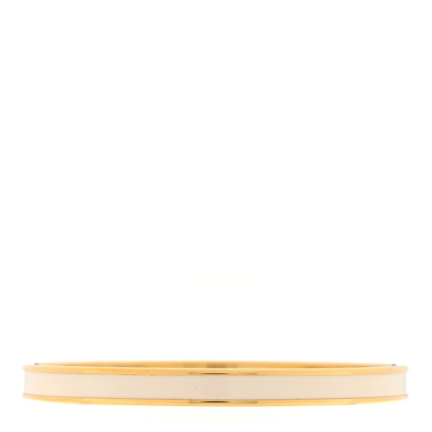 Hermes Enamel Printed Extra Narrow Bracelet Craie 2 of 3