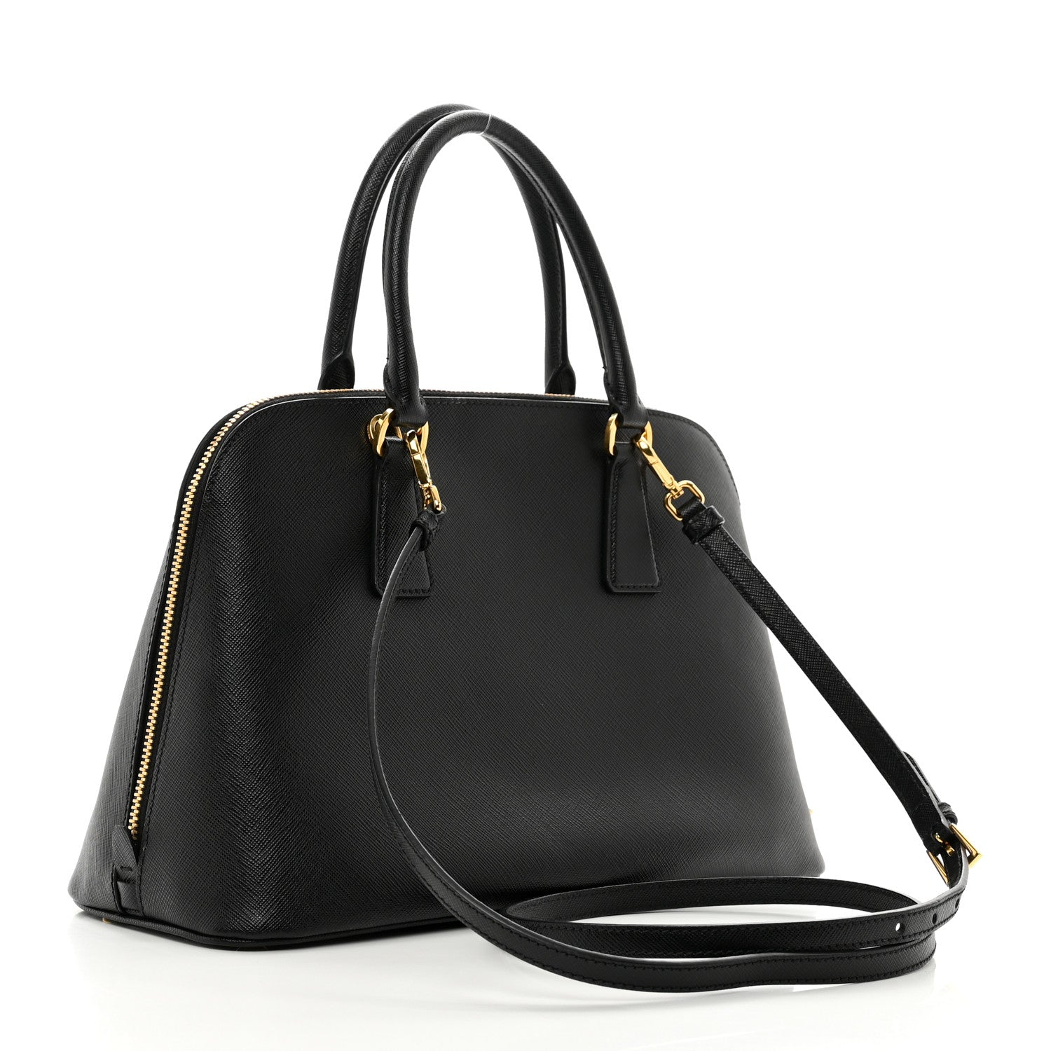 Prada Saffiano Lux Medium Promenade Tote Black 3 of 9